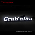 Logotipo de mercado de mercado Luz de publicidad LED personalizada